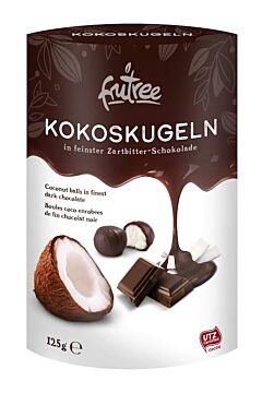 Kokos Zubereitung in Zartbitterschokolade 125 g