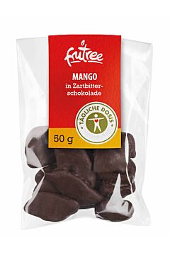 Mango in Zartbitterschokolade 50 g | 5 Stück